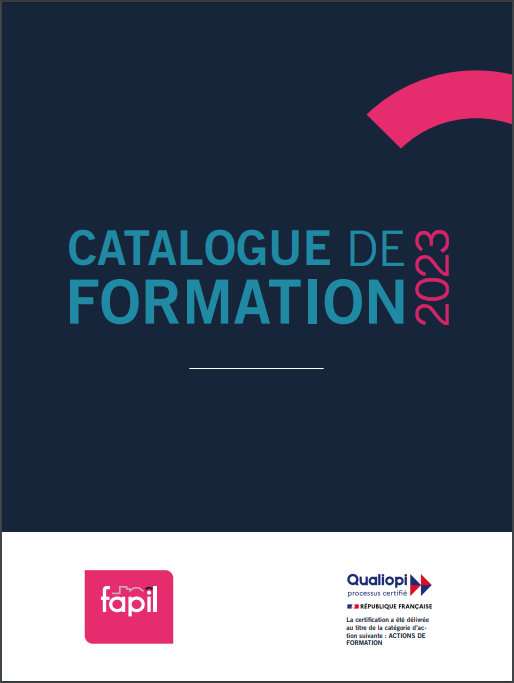 Catalogue de formation 2023 de la Fapil - couverture