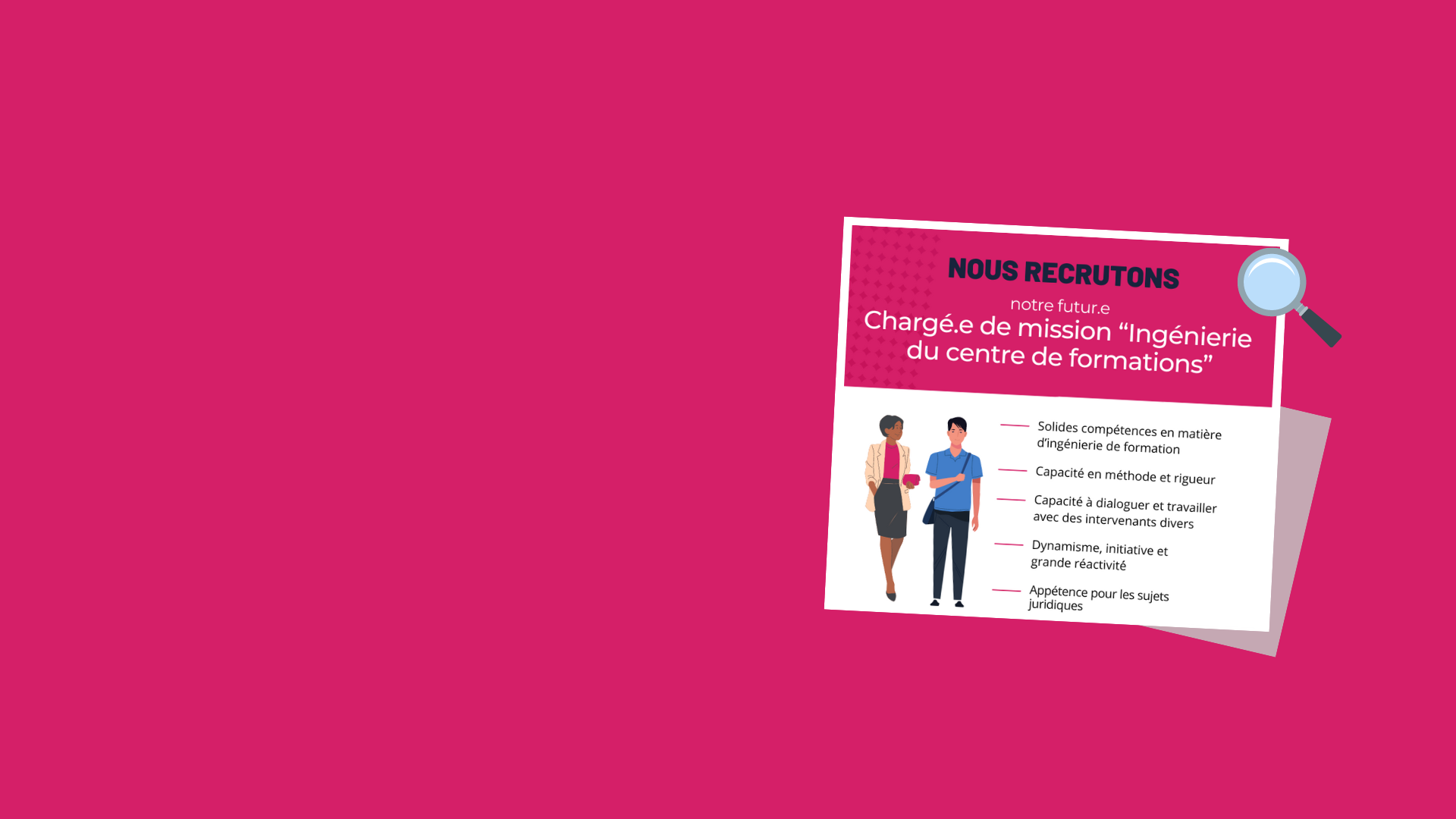 Recrutement Fapil - chargé de mission formations